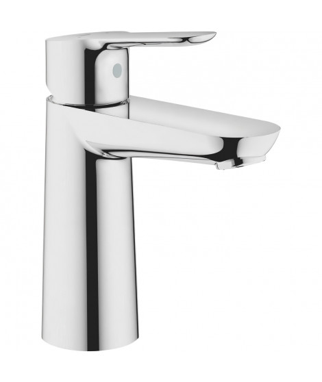 GROHE Robinet de salle de bains lavabo Start Edge, mousseur économie d'eau, sans tirette, taille M, chromé, 23775000