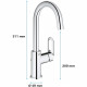 GROHE - Mitigeur monocommande Lavabo - Taille L