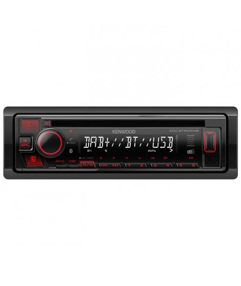 Autoradio CD - USB - Bluetooth - DAB+ - Eclairage rouge - JVC