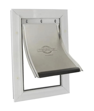 PETSAFE Porte Staywell cadre en aluminium - Blanc - Pour chat ou chien jusqu'a 18 kg