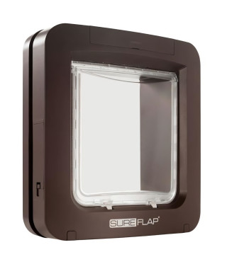 SUREFLAP Grande chatiere a puce électronique marron