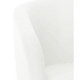 Fauteuil Simili blanc - L 59  x P 63  x H 77 cm - ARCADE