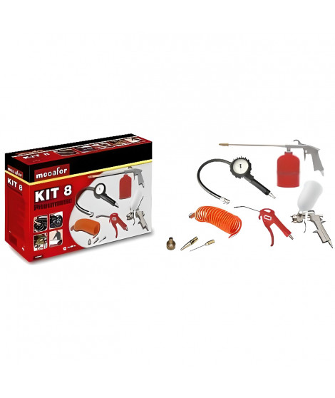 MECAFER Kit d'accessoires air comprimé 8 pieces