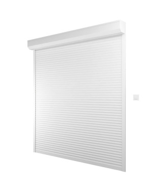 FRANCE COMBI Volet roulant filaire en ALU - Coloris blanc - H220 x L240 cm