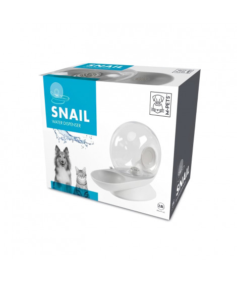 SNAIL Distributeur d'eau avec filtre - 2800 ml - Blanc, Gris & Transparent