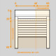 Volet roulant électrique en aluminium - L 100 x H 120 cm