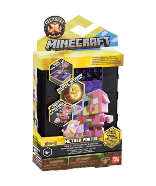 MOOSE TOYS - Nether portal dual craft - Tresor x Minecraft