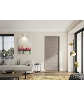 OPTIMUM Bloc Porte ajustable décor chene taupe VERONE - 204 x 83 cm Gauche