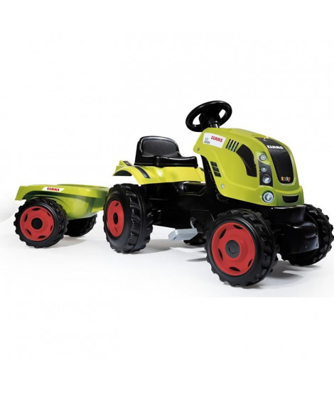 SMOBY CLAAS Tracteur a pédales Farmer XL + Remorque