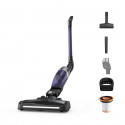 ROWENTA RH1238WO Aspirateur balai sans fil, Tube flexible, Compact, Tous types de surface, Autonomie 40 min, X-Trem, Noir/violet