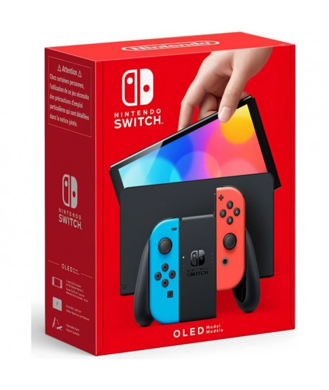 Console Nintendo Switch (modele OLED) : Nouvelle version, Couleurs Intenses, Ecran 7 pouces - avec un Joy-Con Neon