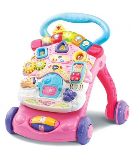 VTECH - Super Trotteur Parlant 2 en 1 - Rose