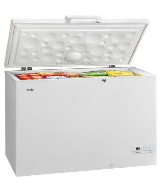 HAIER HCE429F - Congélateur coffre - 413L - Froid statique - L141 x H84,5 - Blanc