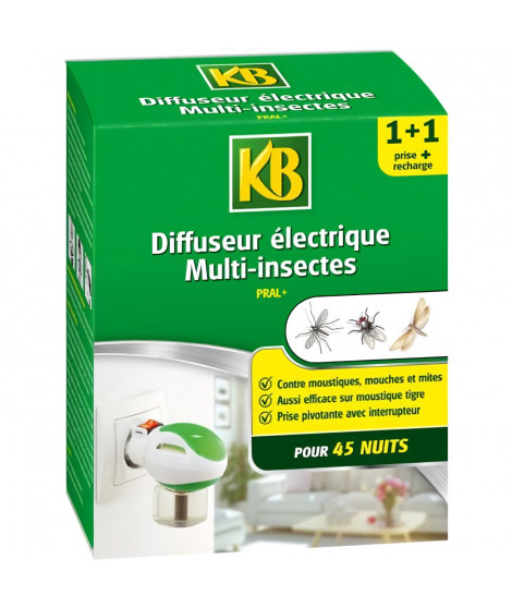 KB Diffuseur Electrique Multi-insectes + recharge - 35 ml
