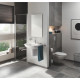 Abattant WC fermeture avec frein de chute GROHE - Bau ceramic - Blanc alpin