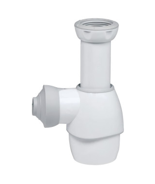 WIRQUIN Siphon de lavabo tout en un blanc/gris