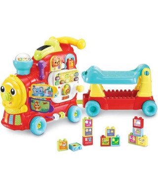 VTECH BABY - Porteur Maxiloco Mon Trotti Train 7 En 1 - Rouge - Musical