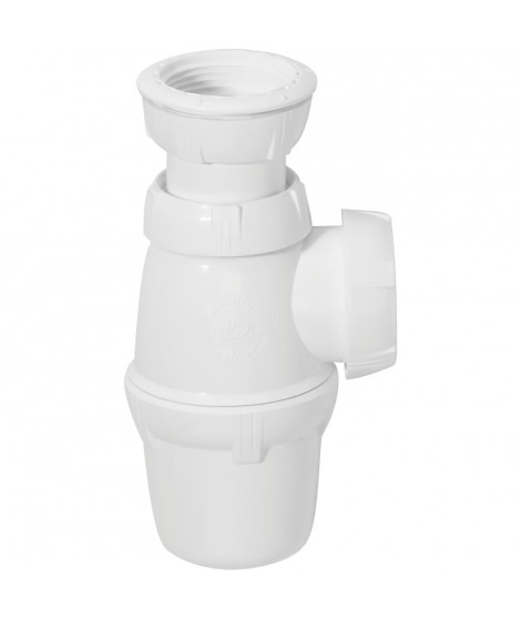 WIRQUIN Siphon de lavabo - Sortie a visser Ø 40 mm - Réglable en hauteur