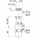 WIRQUIN Siphon de lavabo - Sortie a visser Ø 40 mm - Réglable en hauteur