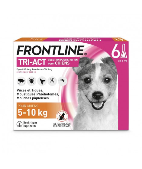 FRONTLINE TRI-ACT 5-10kg - 6 pipettes