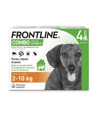 Frontline Combo Chien S 2-10 kg 4 Pipettes