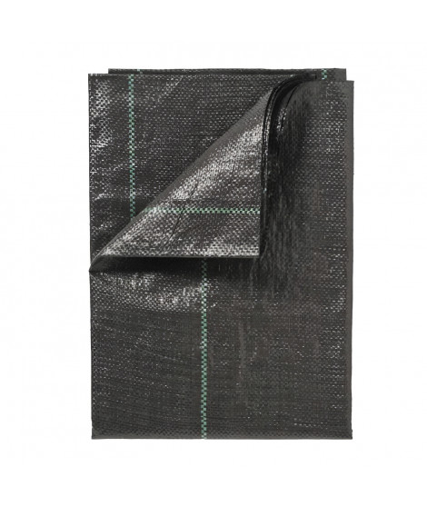 NATURE Toile de paillage paysages - Polypropylere tissé - 100 g/m² - 1 x 50 m - Noir