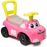 SMOBY - Porteur auto Rose - Fonction Trotteur - Volant Directionnel