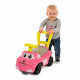 SMOBY - Porteur auto Rose - Fonction Trotteur - Volant Directionnel