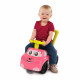 SMOBY - Porteur auto Rose - Fonction Trotteur - Volant Directionnel