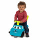 SMOBY - Porteur auto Bleu - Fonction Trotteur - Volant Directionnel