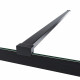 Paroi de douche en kit  Baleares atelier  n°2 - Verre Timeless  8 mm trempé - L.140 cm x H.198 cm - Profilé Noir  - Saint Gobain