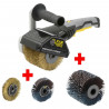 FARTOOLS PACK REX120C RENOVATEUR EXTERIEUR + BROSSE METALLIQUE DE PRECISION + BROSSE A LANIERES ABRASIVES DE PRECISION