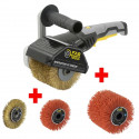 FARTOOLS PACK REX120C RENOVATEUR EXTERIEUR + BROSSE METALLIQUE DE PRECISION + BROSSE A LANIERE ABRASIVE DE PRECISION