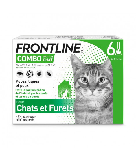 FRONTLINE Combo chat - 6 pipettes