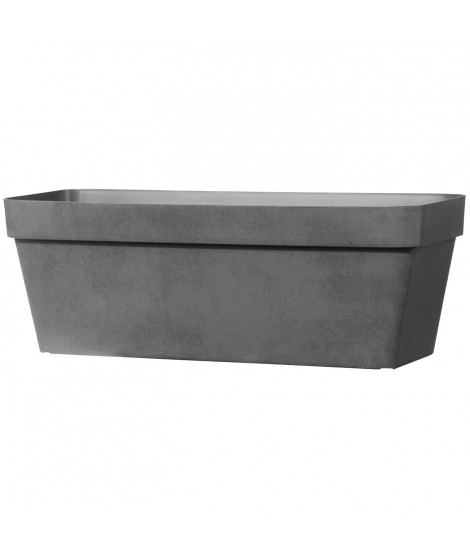 DEROMA Jardiniere rectangulaire Like Anthracite - 49x17 cm