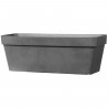 DEROMA Jardiniere rectangulaire Like Anthracite - 49x17 cm