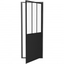 PORTE PIVOTANTE 80X200 STYLE INDUSTRIEL NOIR