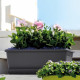 DEROMA Jardiniere rectangulaire Day R Anthracite - 50 cm