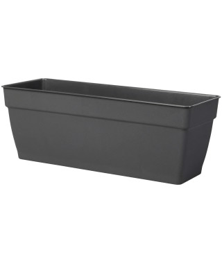 DEROMA Jardiniere avec reserve d'eau Ninfea R Anthracite - 40 cm