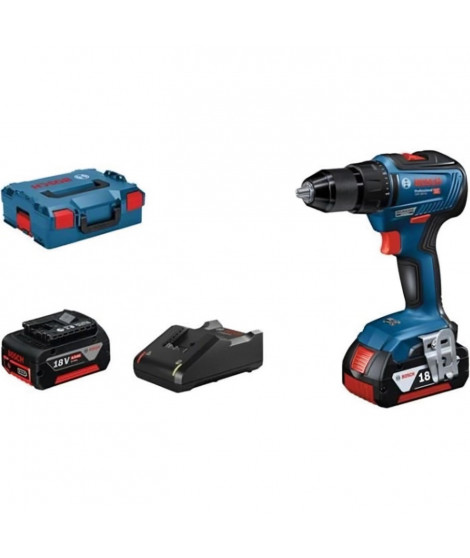 Perceuse Visseuse BOSCH PROFESSIONAL GSR 18V-55 + 2 batteries 4,0Ah + L-BOXX