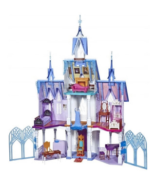 Disney La Reine des Neiges 2 - L'Extraordinaire Château d'Arendelle des poupees Elsa et Anna - 1m50 de haut - 4 étages