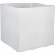 EDA PLASTIQUE Bac a fleurs carré Graphit - 57 L - 49,5 x 49,5 x 49,5 cm - Blanc cérusé