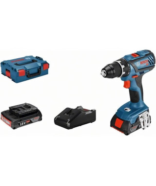 BOSCH Perceuse visseuse sans fil 18V GSR 18V-28, 2 x 2.0Ah, dans une L-Case