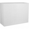 EDA PLASTIQUE Bac a fleurs Muret Loft Graphit - 46 L - 78,5 x 29,5 x 60 cm - Blanc cérusé