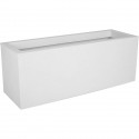 EDA PLASTIQUE Balconniere Graphit Up - 25 L - 59 x 19,5 x 22,8 cm - Blanc cérusé