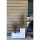 EDA PLASTIQUE Jardiniere Graphit Up - 57 L - Dimensions 79,5 x 29,5 x 29,5 cm - Blanc cérusé