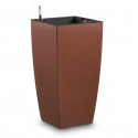 PoeTIC - Bac Casa Authentic carré haut 3058 corten - L 29,9 x l 29,9 x h 57,4 cm 12L - avec réserve d'eau