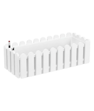 Jardiniere Landhaus Aqua Comfort 50 cm x 20 cm x 16 cm - Blanc