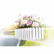 Jardiniere Landhaus Aqua Comfort 50 cm x 20 cm x 16 cm - Blanc