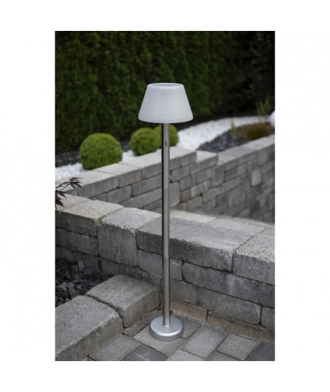 GALIX Lampadaire solaire tres éclairant - 100 Lm - H 102,5-75-46 x Ø 20 cm